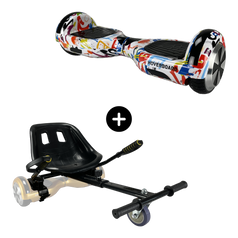 Hoverboard 6,5 inch Graffiti Wit actie