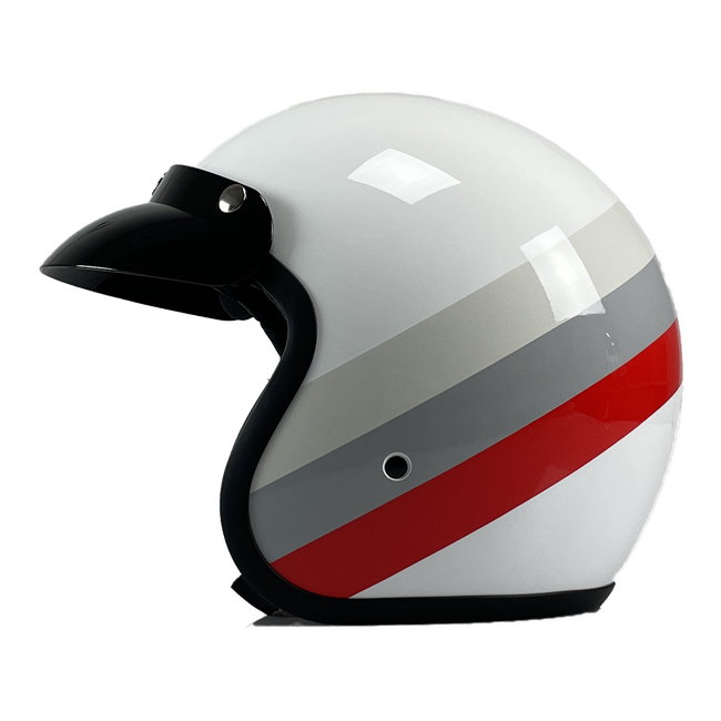 Niu Classic Helm Wit zijkant