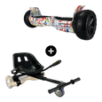 Off Road Hoverboard 8,5 inch Graffiti Wit actie